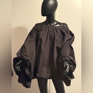 Elegant Black Off-Shoulder Women's Top